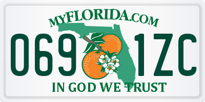 FL license plate 0691ZC
