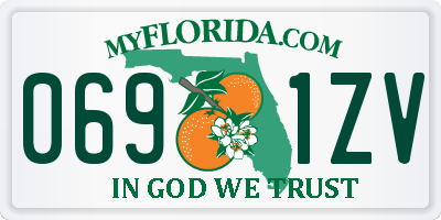 FL license plate 0691ZV