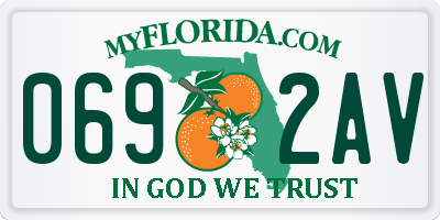 FL license plate 0692AV