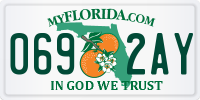 FL license plate 0692AY
