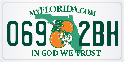 FL license plate 0692BH