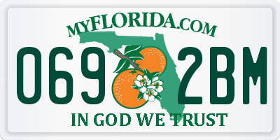 FL license plate 0692BM