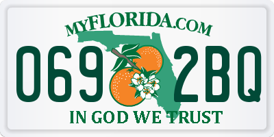 FL license plate 0692BQ