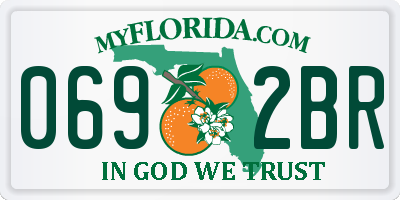FL license plate 0692BR