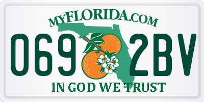FL license plate 0692BV