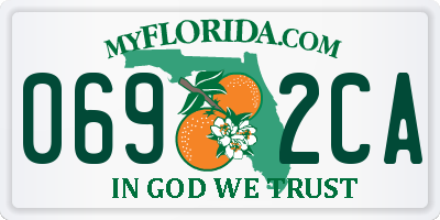 FL license plate 0692CA