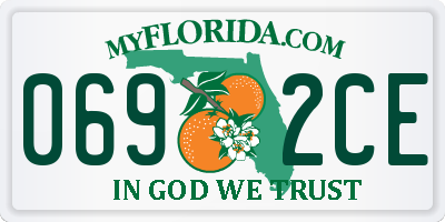FL license plate 0692CE