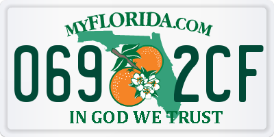 FL license plate 0692CF