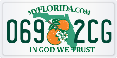 FL license plate 0692CG