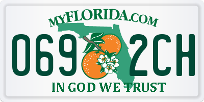 FL license plate 0692CH