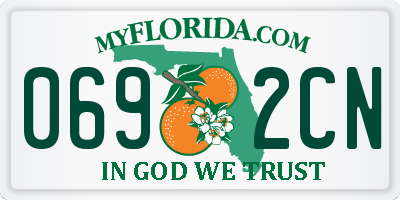 FL license plate 0692CN