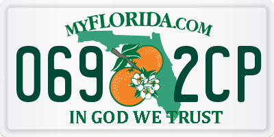 FL license plate 0692CP