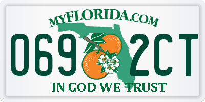 FL license plate 0692CT