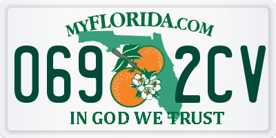 FL license plate 0692CV