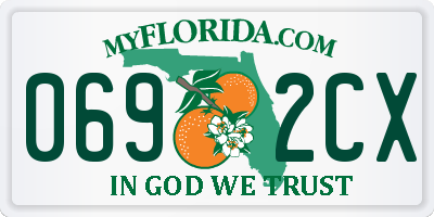 FL license plate 0692CX