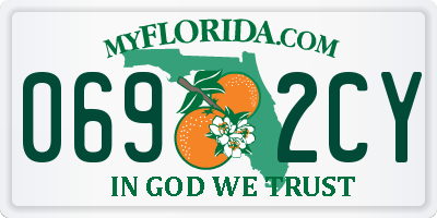 FL license plate 0692CY