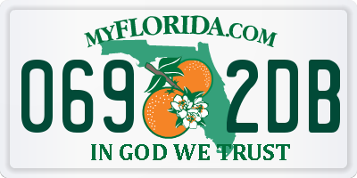 FL license plate 0692DB