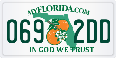 FL license plate 0692DD