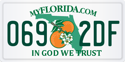 FL license plate 0692DF