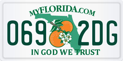 FL license plate 0692DG