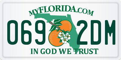 FL license plate 0692DM