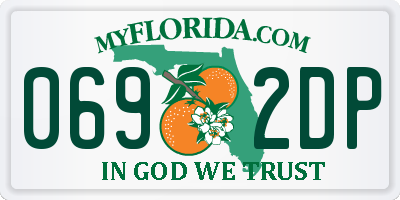 FL license plate 0692DP
