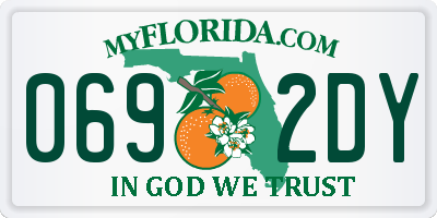 FL license plate 0692DY