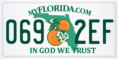 FL license plate 0692EF