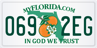 FL license plate 0692EG
