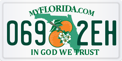 FL license plate 0692EH