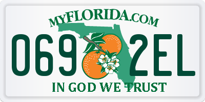 FL license plate 0692EL