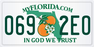 FL license plate 0692EO