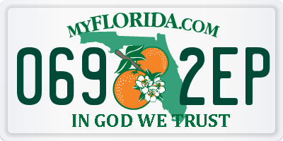 FL license plate 0692EP