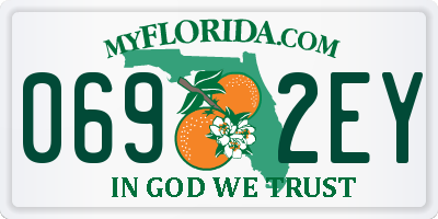 FL license plate 0692EY
