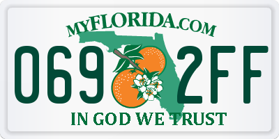 FL license plate 0692FF