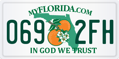 FL license plate 0692FH