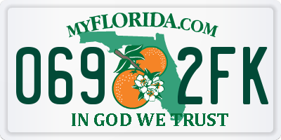 FL license plate 0692FK