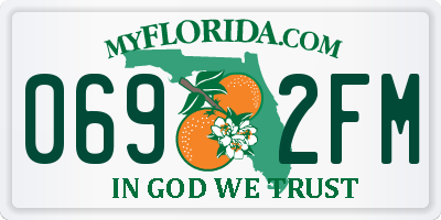 FL license plate 0692FM
