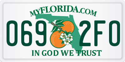 FL license plate 0692FO