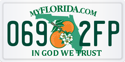 FL license plate 0692FP