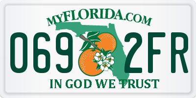 FL license plate 0692FR