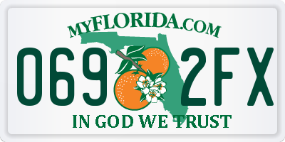 FL license plate 0692FX