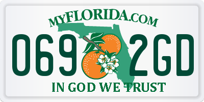 FL license plate 0692GD