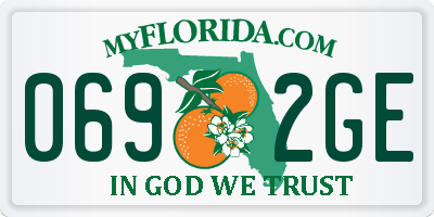 FL license plate 0692GE
