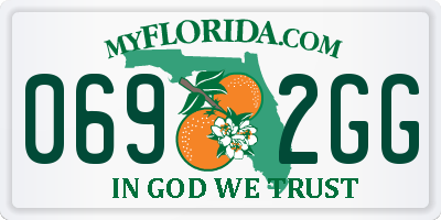 FL license plate 0692GG
