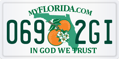 FL license plate 0692GI