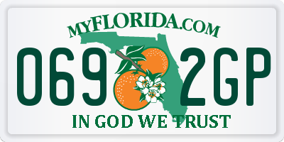 FL license plate 0692GP