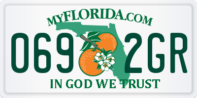 FL license plate 0692GR