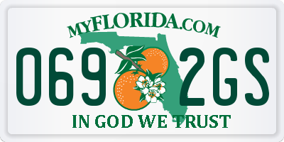 FL license plate 0692GS