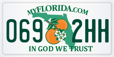 FL license plate 0692HH